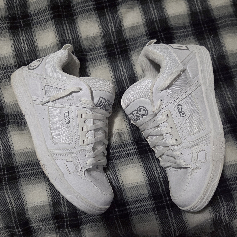 Dvs Comanche Men's White Skate Shoes, Size 10.5 US